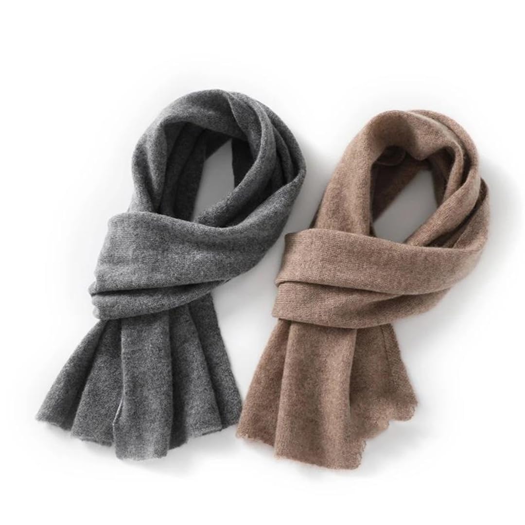 Bufanda de punto de cachemira para mujer, bufandas de invierno suaves y cálidas