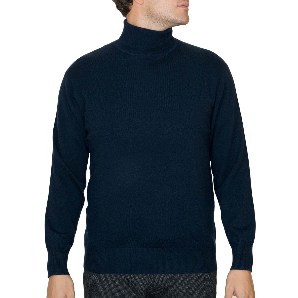 Lona Scott Herren-Kaschmirpullover, Rollkragen