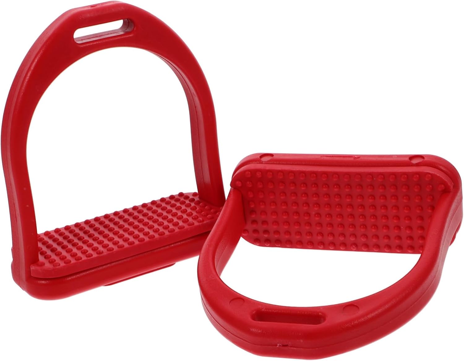 1 Pair High Strength Pom Saddle Stirrups for English Riding Stylish Ergonomic Design Easy Installation Durable Accessory for Equestrian Tack for Safety Comfort
