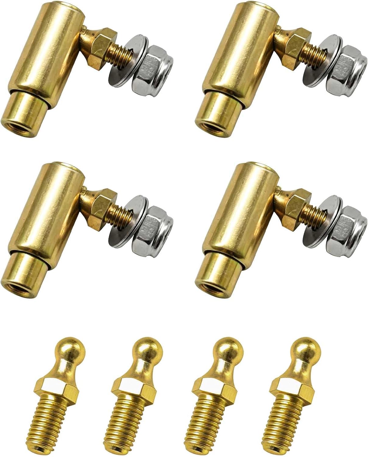 4 PCS Throttle Cable Quick Disconnect, 10-32 Female Thread Quick Release Ball Joint Compatible With Allstar Performance Systems Throttle Cable Ball End, Throttle Cable End For Racing, Modified Cars