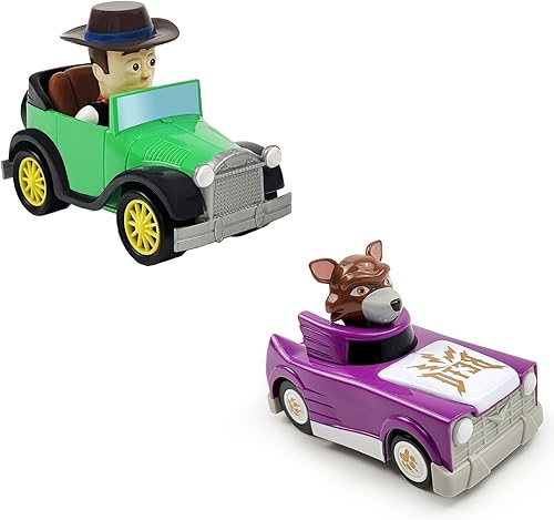 La Granja De Zenon - Juguetes para niños, auto de bebé Beto, juguetes de fricción para niños pequeños, juguetes de empuje y marcha, auto de inercia,