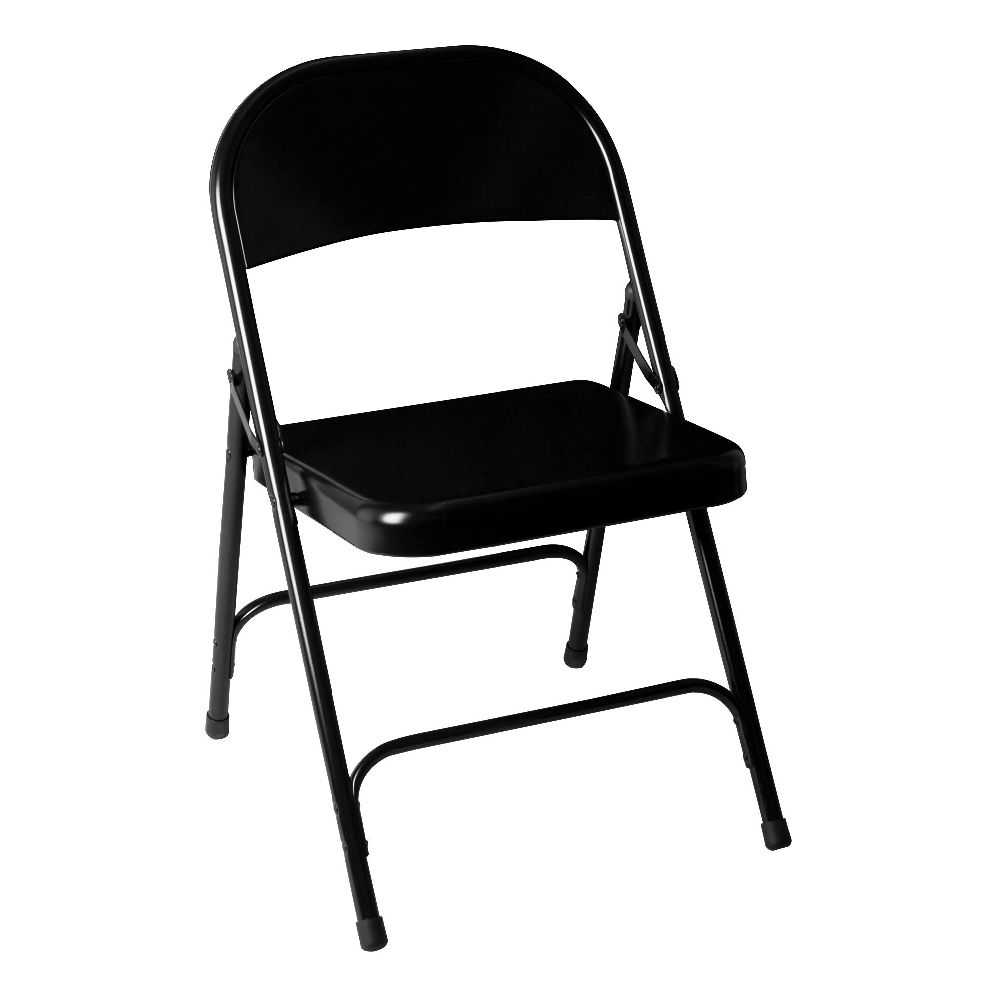 Norwood Commercial Furniture NOR-SRO592-BK-SO 6600 Series Steel Folding Chair, Black (Pack of 4)