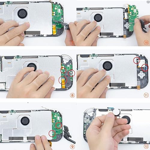 Miniatura 7 de Replacement Joystick for Switch Lite, 19pcs Analog Stick Thumbstick Parts Repair Tool Kit Accessories for Switch Lite Nintendo Switch Switch OLED