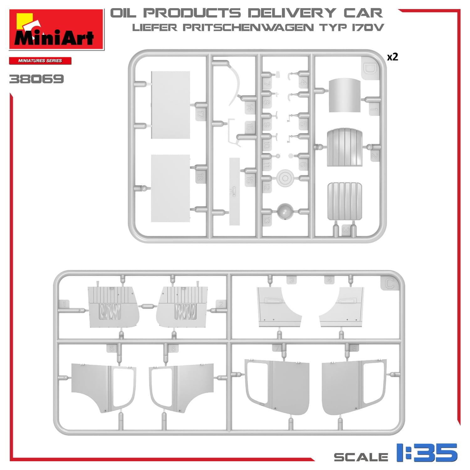 MiniArt - 1/35 LIEFER PRITSCHENWAGEN T.170V Oil Delivery Car (2/24) *
