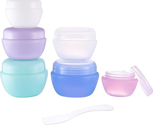 Miniatura 2 de Contenedores de viaje para artículos de tocador, 3 frascos de muestra de 0.350.71 onza, aprobados por la TSA a prueba de fugas, recipientes de