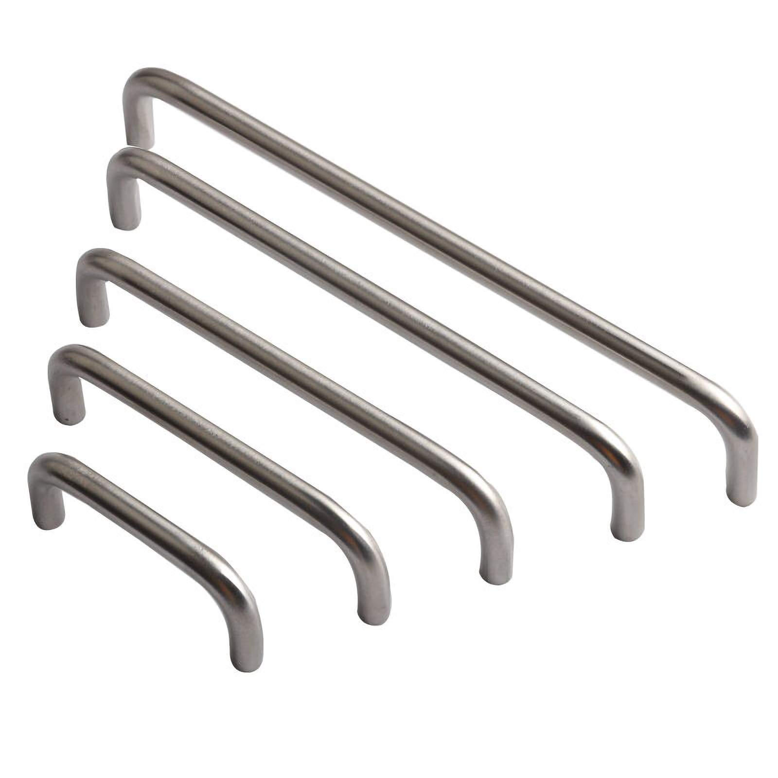 10 Stück Möbelgriffe Edelstahl 304 Schrankgriffe Küchengriffe Schubladengriff für Kleiderschrank Silber Küche Lochabstand (160mm) (Silber 128mm)