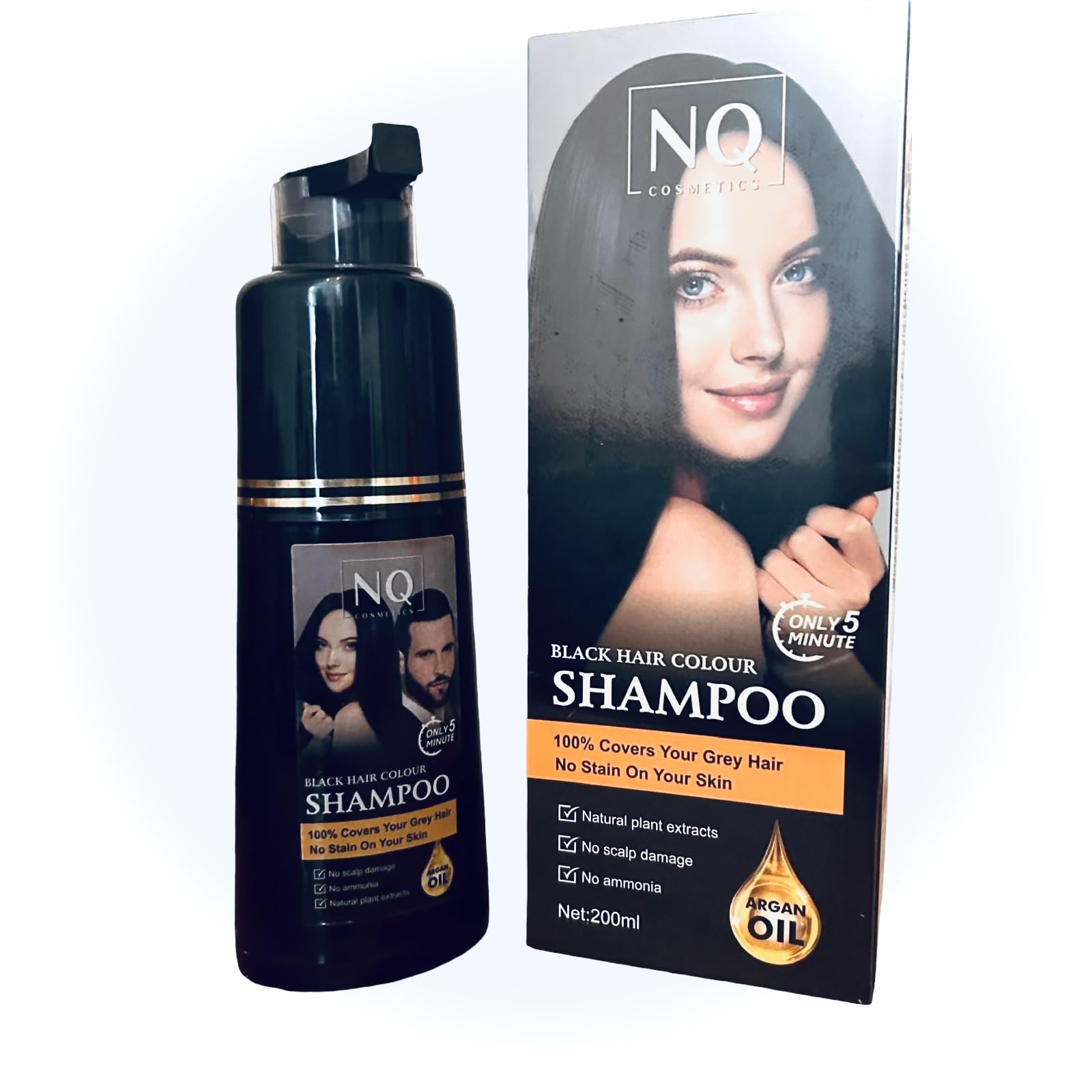 NQ Cosmetics Black Hair Colour Shampoo