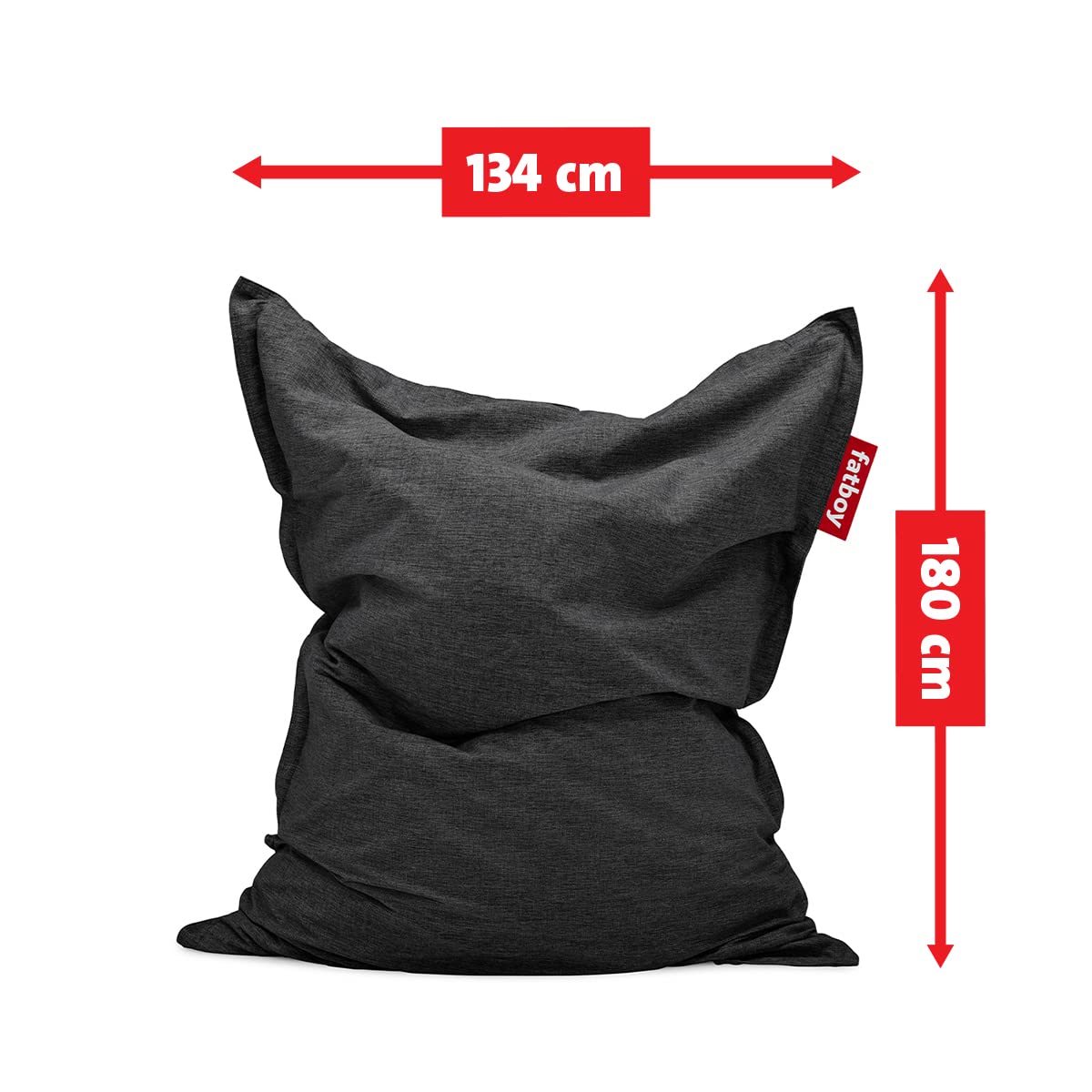 Fatboy® The Original - Pouf per esterni, 180 x 140 cm, colore: grigio