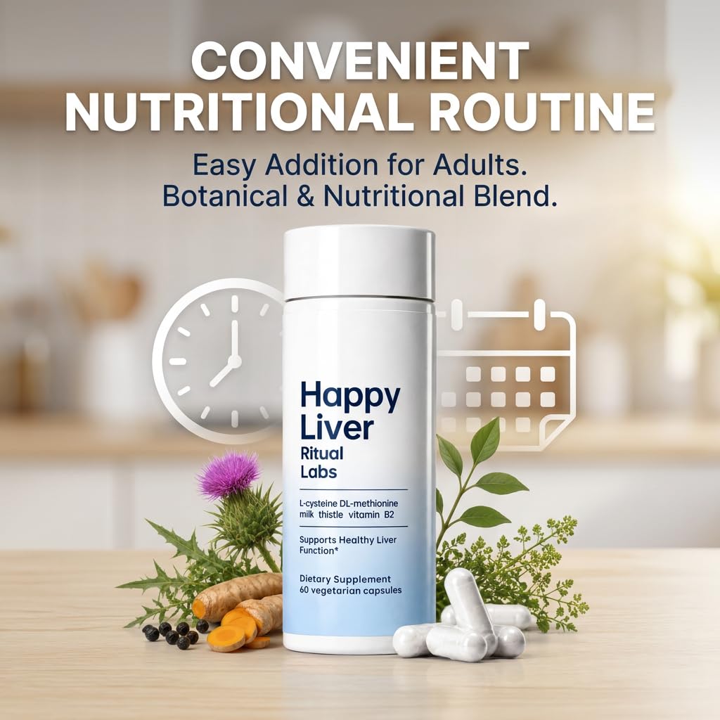 Liver support , Happy Liver Ritual Labs, 60 Capsules — Amazon image 4