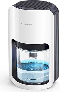 Dehumidifiers, Small Dehumidifier 42oz , Portable Dehumidifier for home (320 Sq.Ft) with Auto Shut Off and 7 Colors LED Li...
