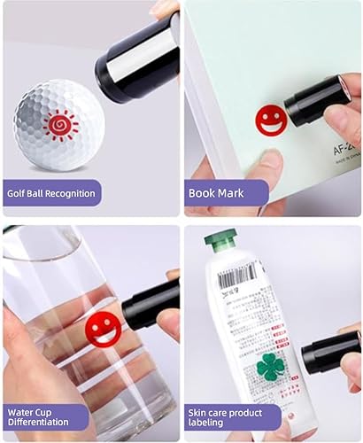 Miniatura 6 de Scott Edward Sello de pelota de golf autoentintado para pelotas de golf, herramienta de marcado de pelotas de golf reutilizable para identificar