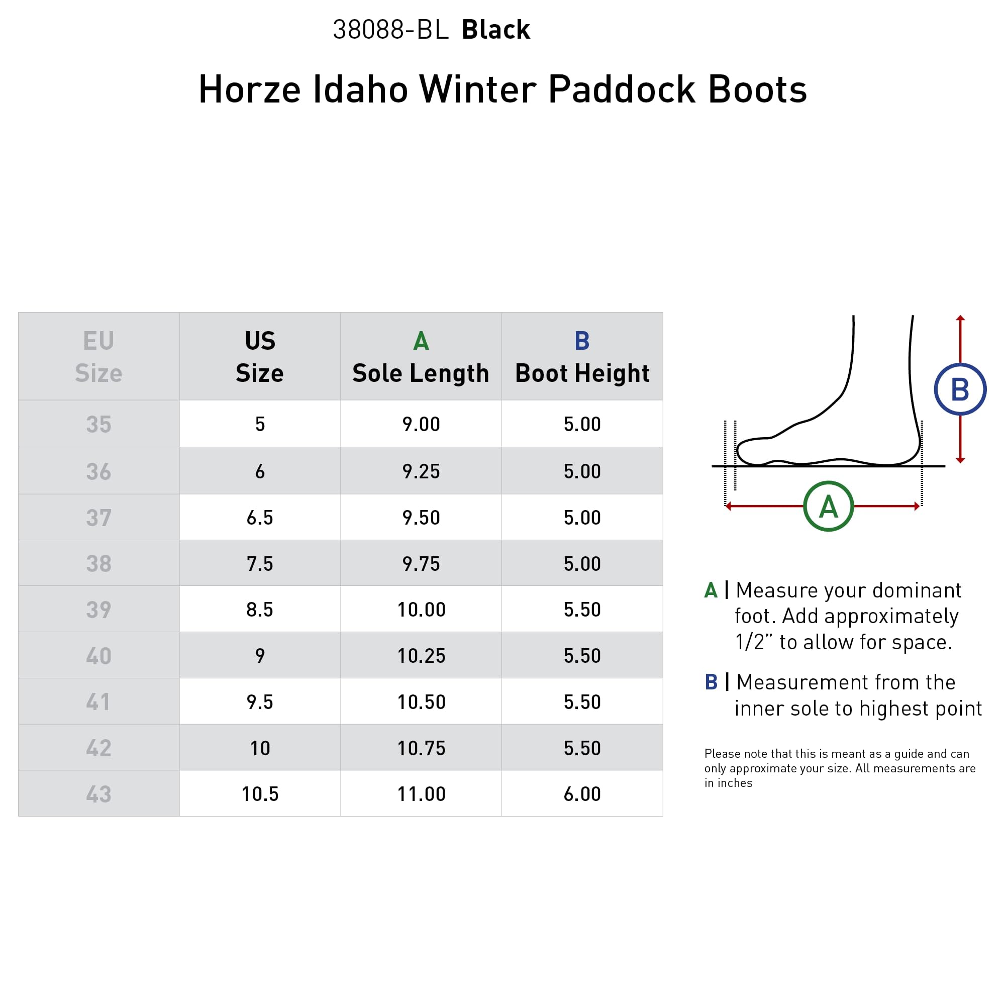 HORZE Idaho Bottes d'équitation d'hiver doublées pour femme