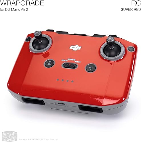 Miniatura 2 de Wrapgrade Skin Compatible con DJI Mavic Air 2  Mando a distancia (Super RED)