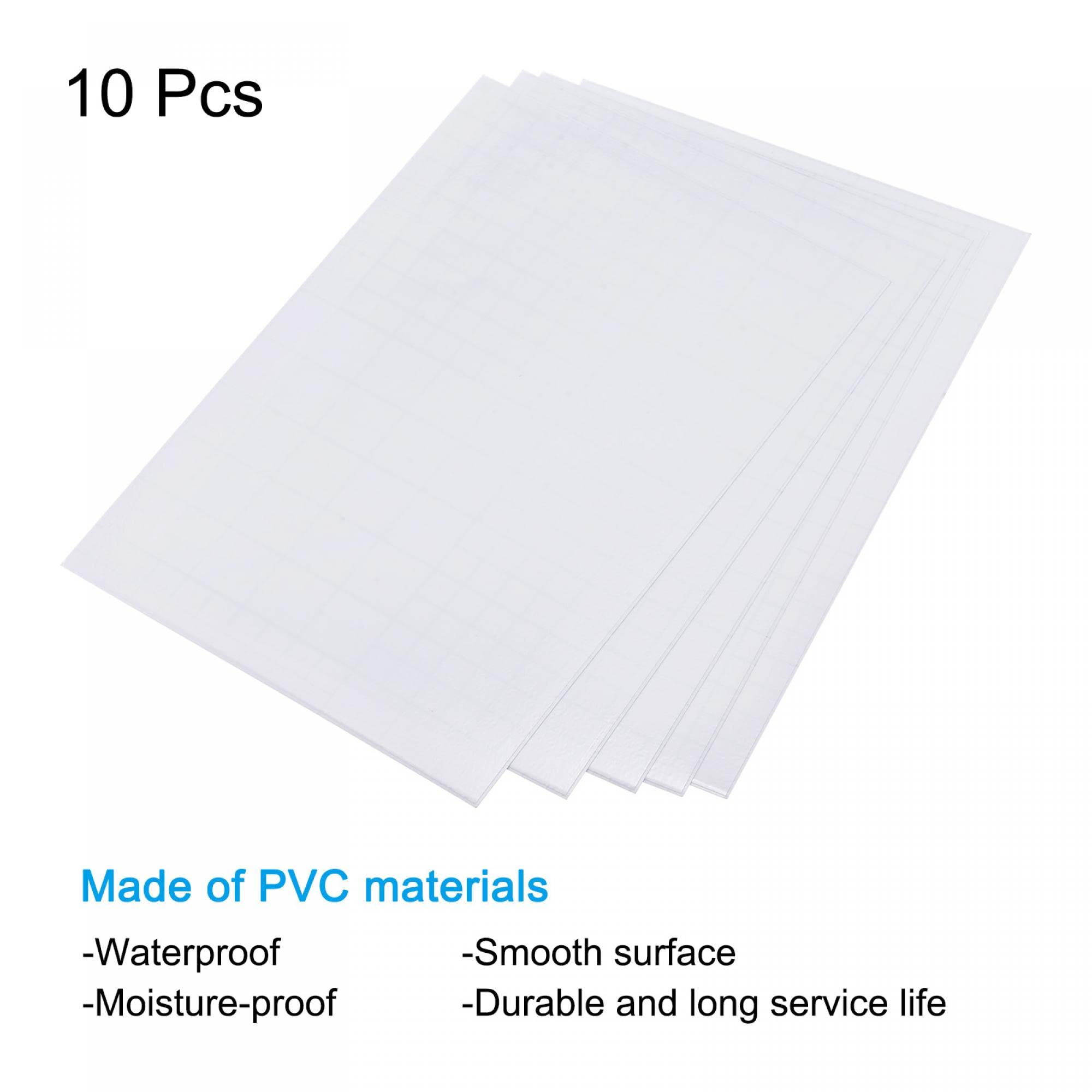 Pack De 20 Feuilles De Plastification Autocollantes Transparentes Format A4 (21.5x30.5 Cm) Avec Racloir - Protection Facile Sans Machine Pour Photos, Cartes, Documents