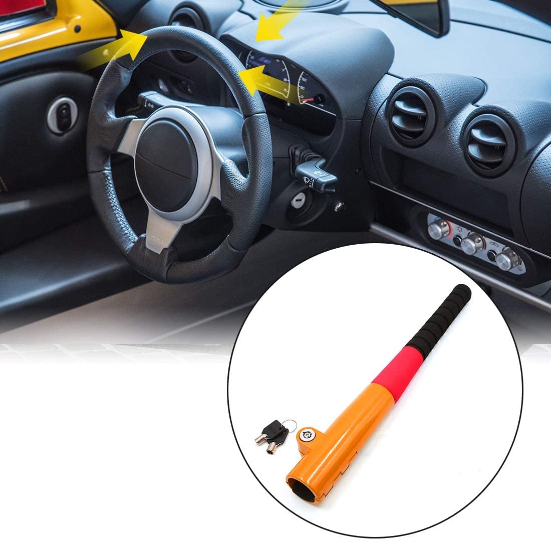 SCIBORG ステアリングロック 赤/黄 Amazon.co.jp: XYWHPGV 車用赤黄黒発泡金属スティック型