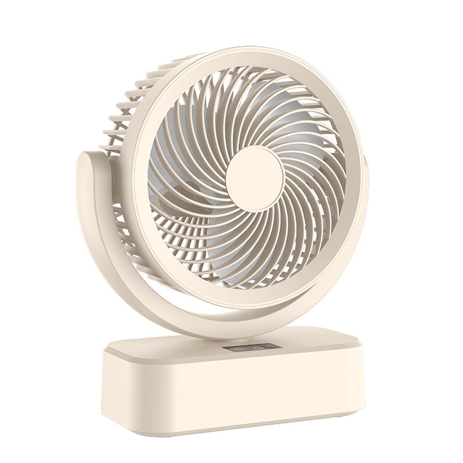 FROMCEO Portable Desk Fan Rechargeable Portable Low Noise Dorm Cooling Fan Low Noise Adjustable 6 Speed for Bedroom Use USB Desk