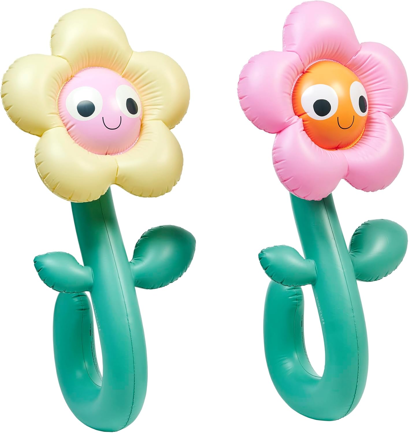 SUNNYLiFE Kids Inflatable Noodle, Poppy The Peach Multi, Set of 2, PVC, 41.73 x 19.69 x 16.54 inches, 1.54 lbs, Non-Toxic Phthalate Free