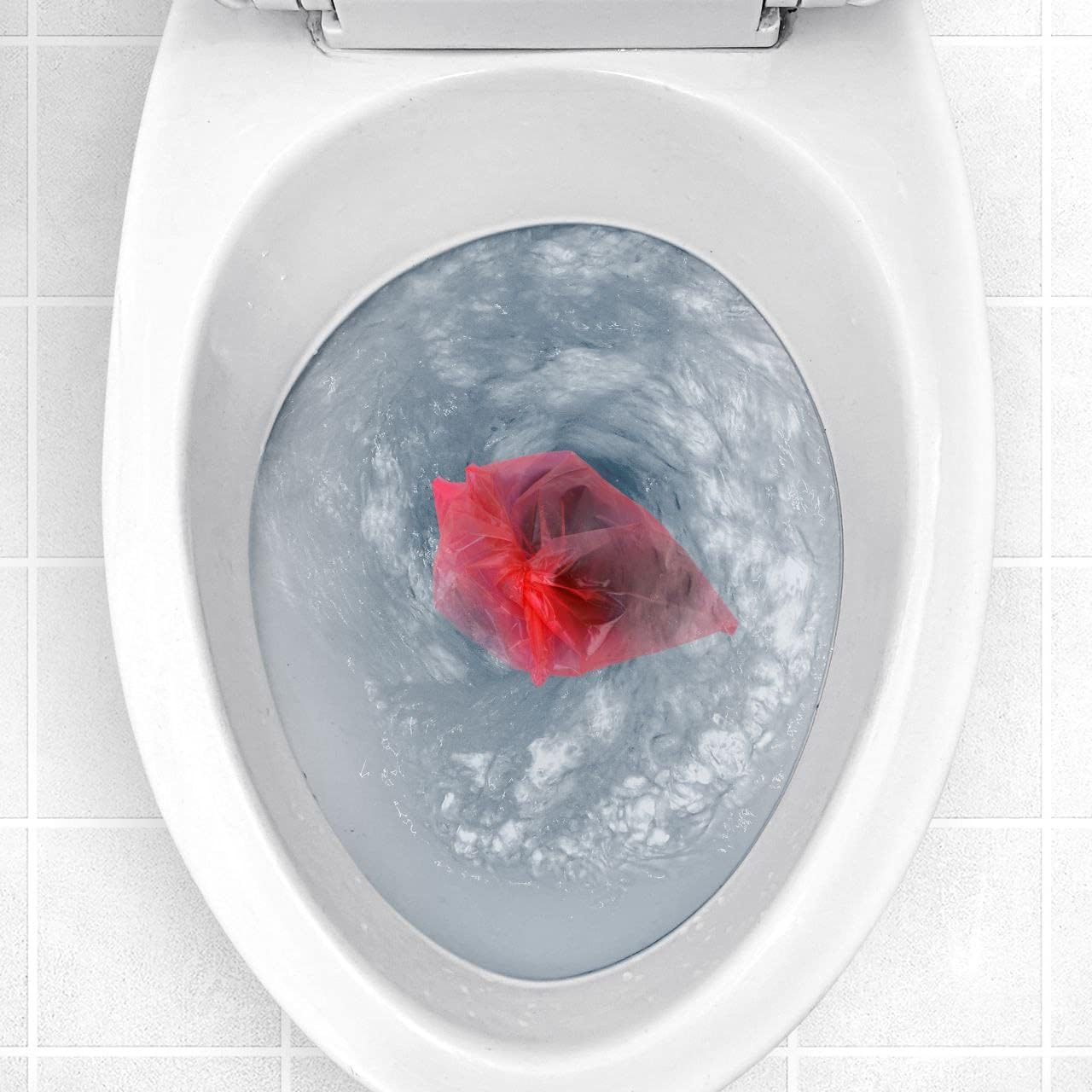 犬用うんちバッグ - 流せる生分解性100%水溶性犬用ゴミ袋 - 環境に優しい。