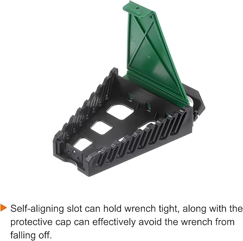 Miniatura 4 de HARFINGTON Organizador de llaves de 2 piezas, 8 ranuras de 5.9 x 4.7 pulgadas, soporte de herramientas de plástico ABS con asa para llevar