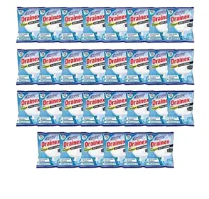 CASTER Drainex Drain Cleaner Powder Removes Blockages in Pipes, Sinks And Septic Tanks (50 Gram) - Pack Of 30