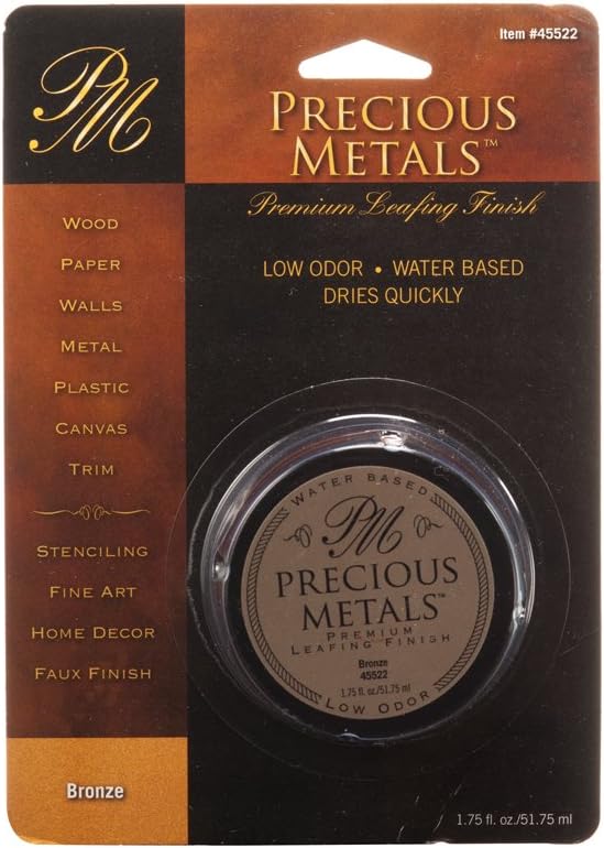 Precious Metal 45522 1.75-Ounce Bronze Metals Premium Leafing Finish, 1-Pack