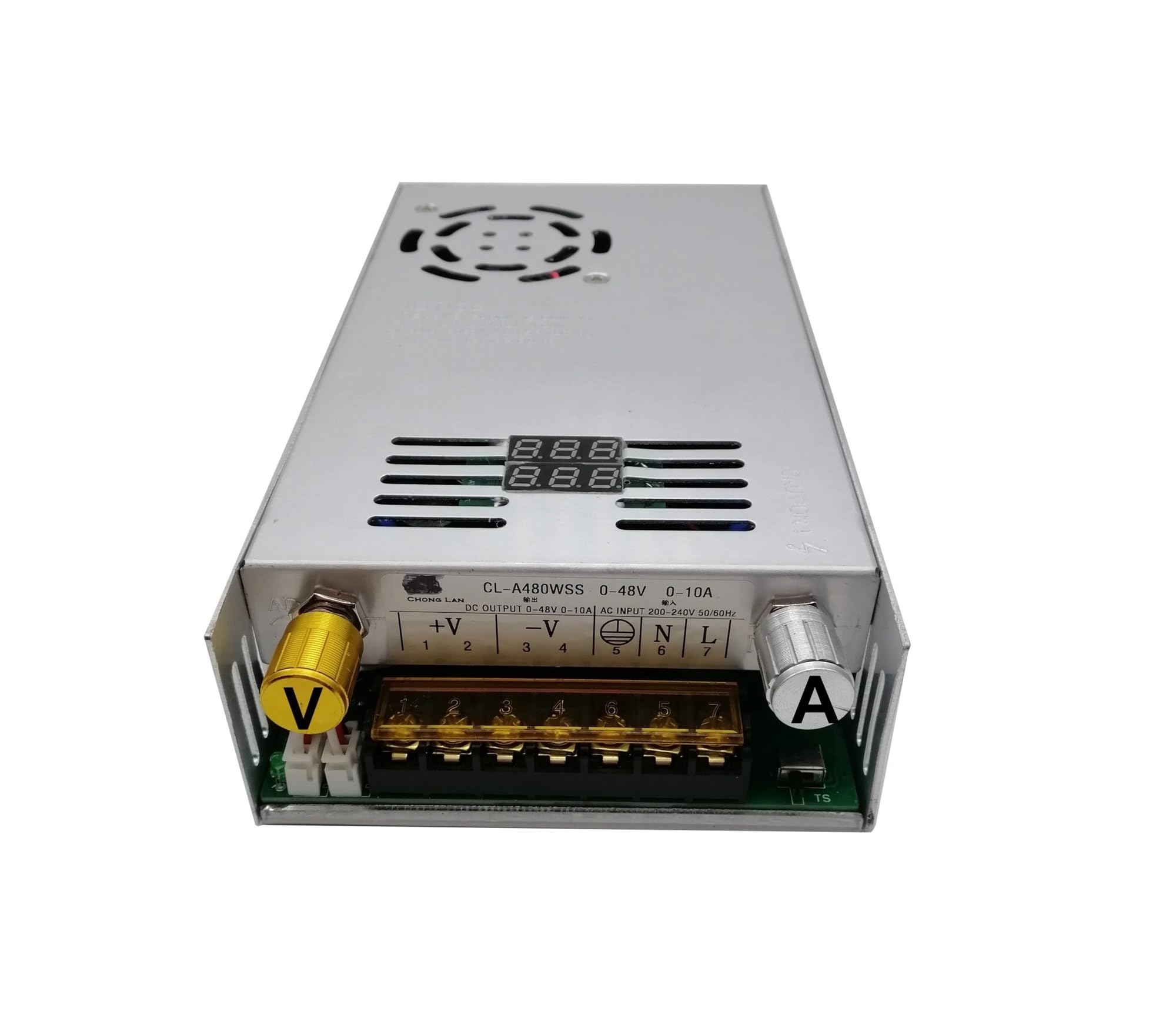 Alimentation à découpage réglable 480W avec affichage numérique pour courant continu constant