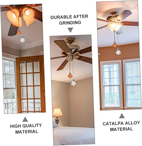 Miniatura 7 de OSALADI 2 unidades de ventilador de techo colgante de luz de techo cadena de ventilador cadena cadena cadena de tracción para ventiladores de techo