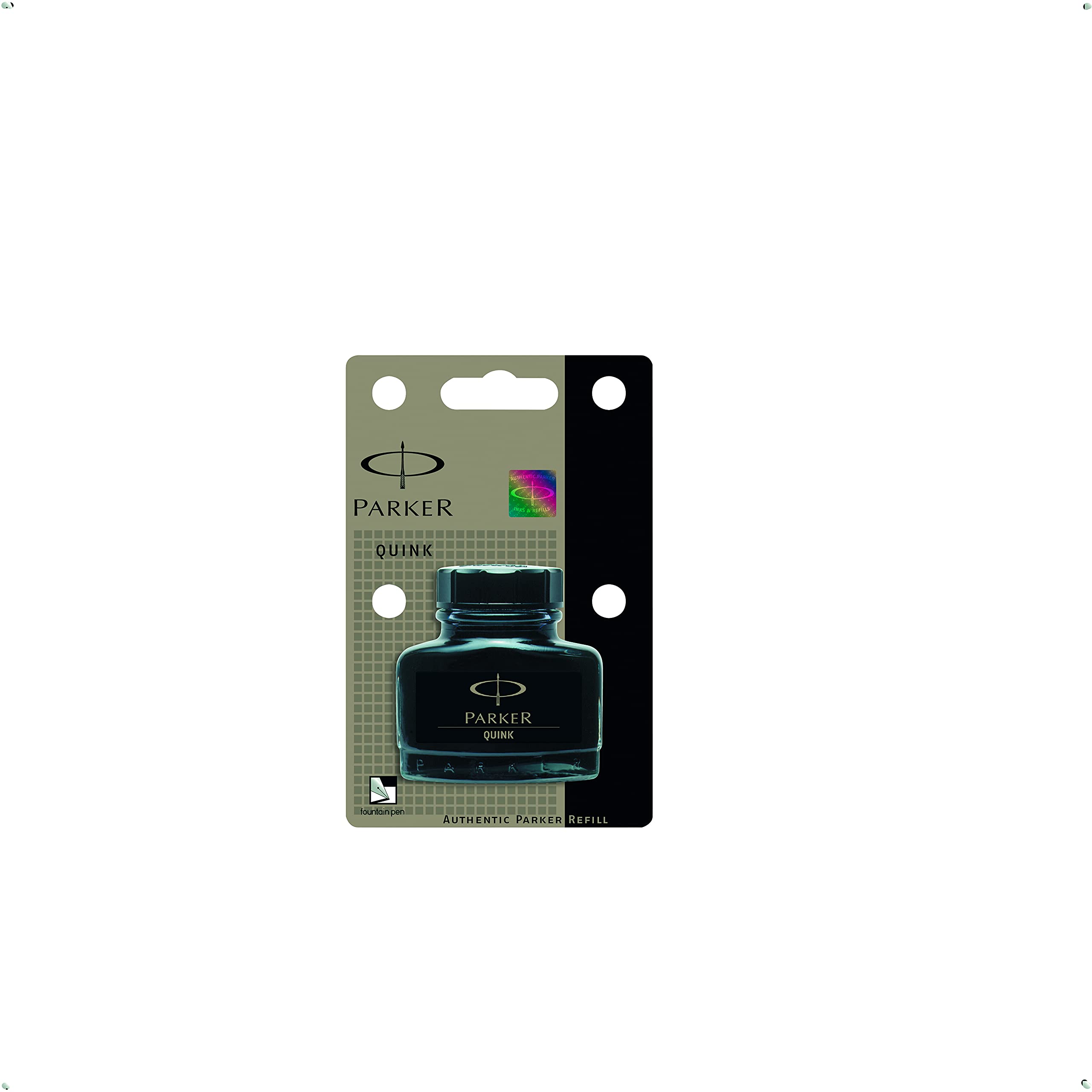 Parker Quink 57ml Ink Bottle Permanent - Black (Blister Pack) — image 1
