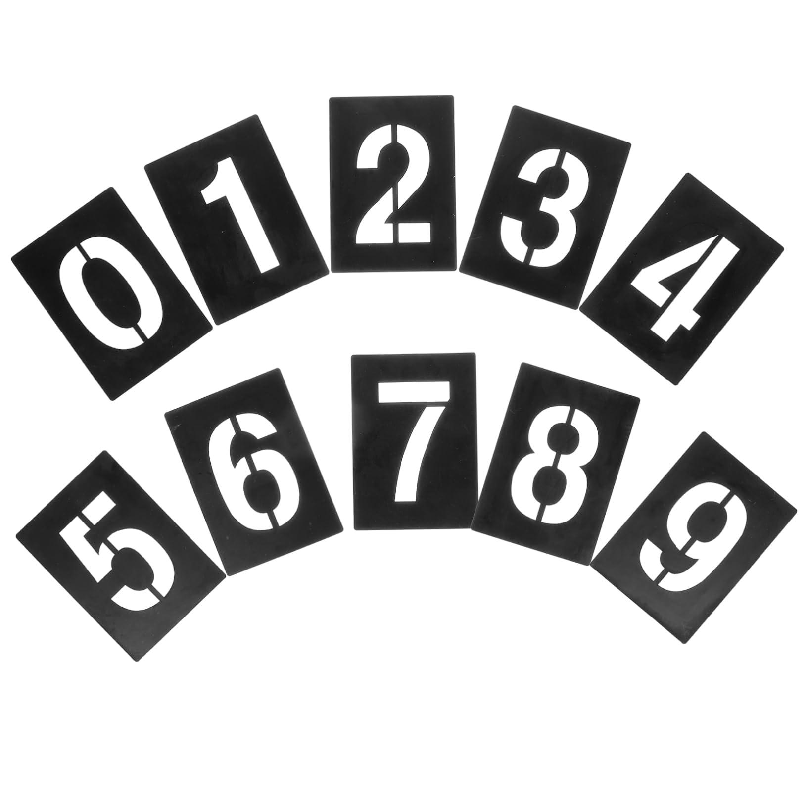 Angoily 3 Set Stencil Numerici Riutilizzabili per Decorazioni Domestiche e Festive Facili Usare e Resistenti