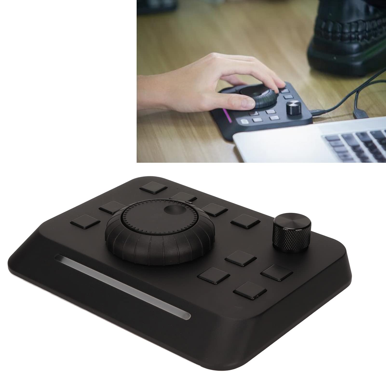 Console di Editing Personalizzata Controller di Editing Video Ad Alte Prestazioni a 10 Pulsanti per Principianti e Creatori in Lega di Alluminio