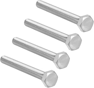 uxcell M10x80mm Hex Bolts 304 Stainless Steel Hexagon Screw Bolt 4pcs
