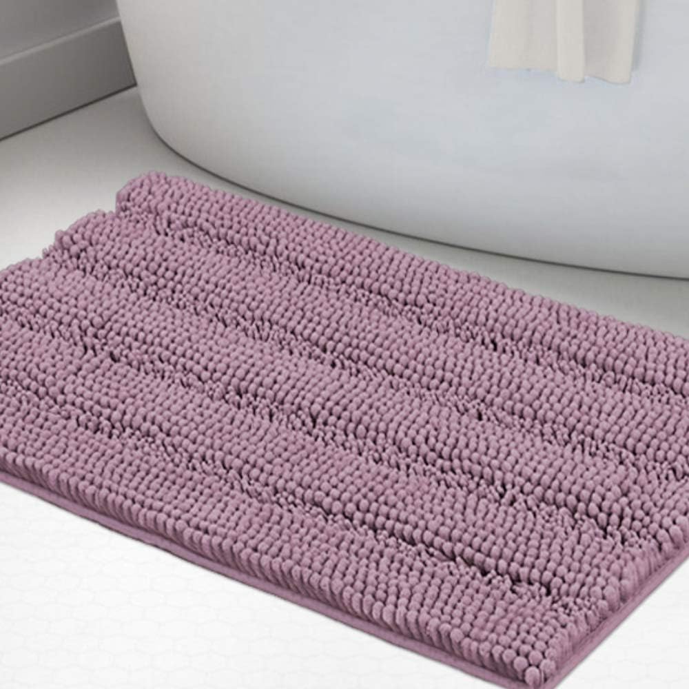 Amazon.com: Non Slip Shaggy Bathroom Rugs Mauve Bath Rugs for Bathroom ...