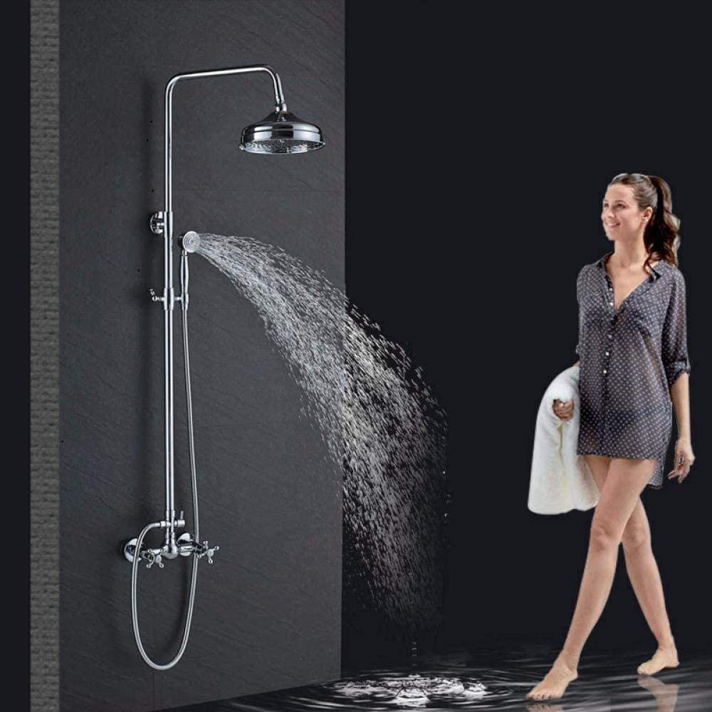 Système de douche laiton contre la rouille avec mitigeur et long bec baignoire