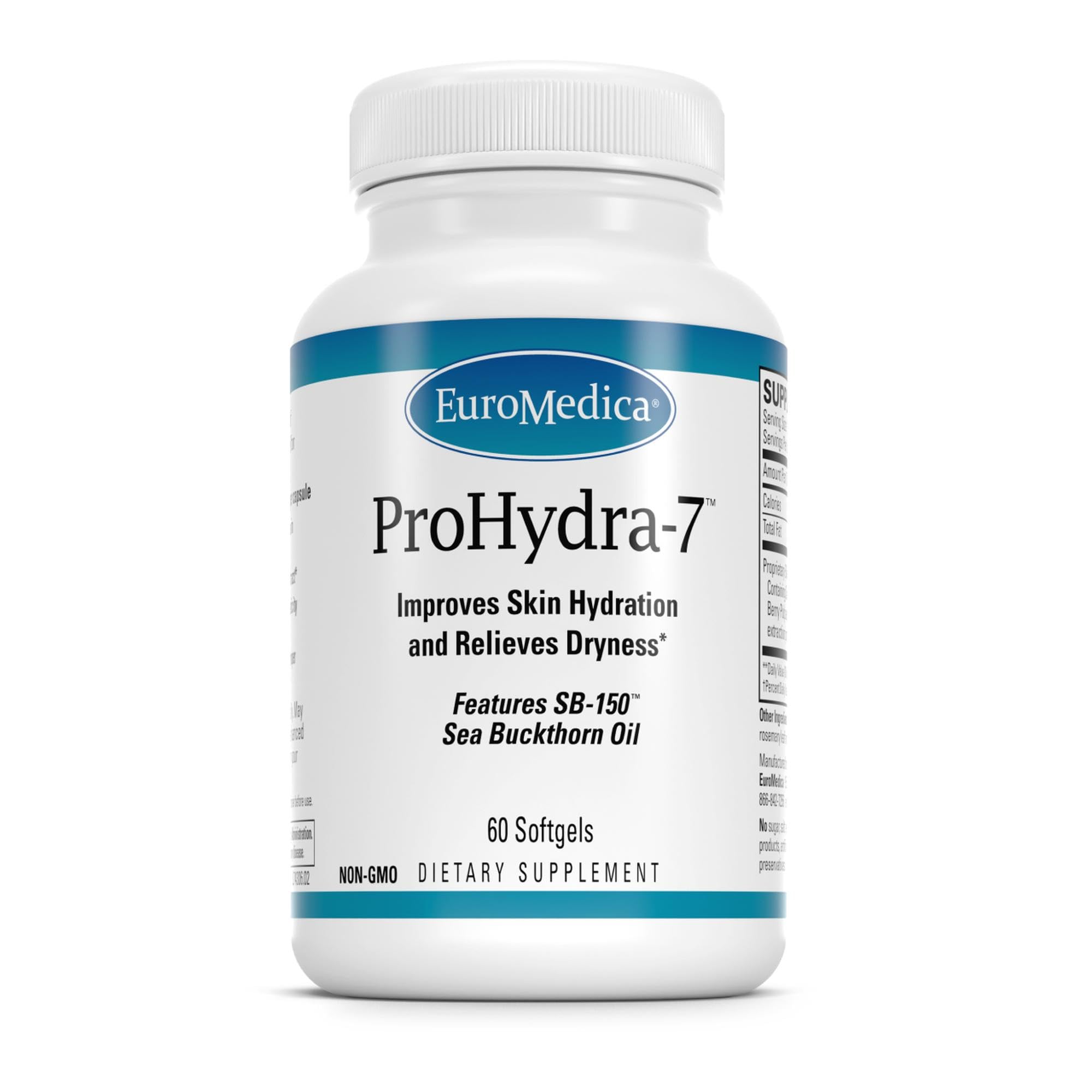 EuroMedica ProHydra - Skin Hydration, Eye Moisture - 60 Count