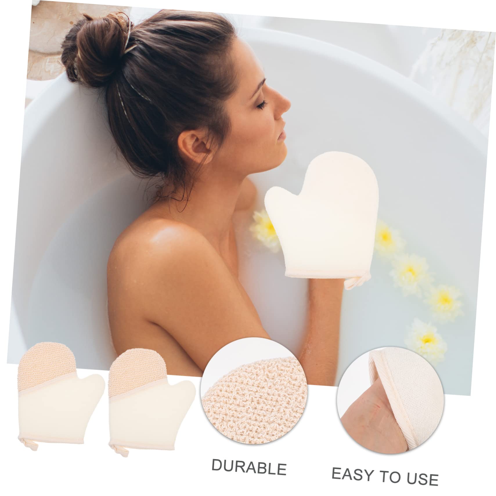 minkissy 8stücke Peelinghandschuhe Aus Dualseitige Badhandschuhe Für Sanftes Peeling Und Gründliche Reinigung Für Zuhause Und Spa-anwendungen