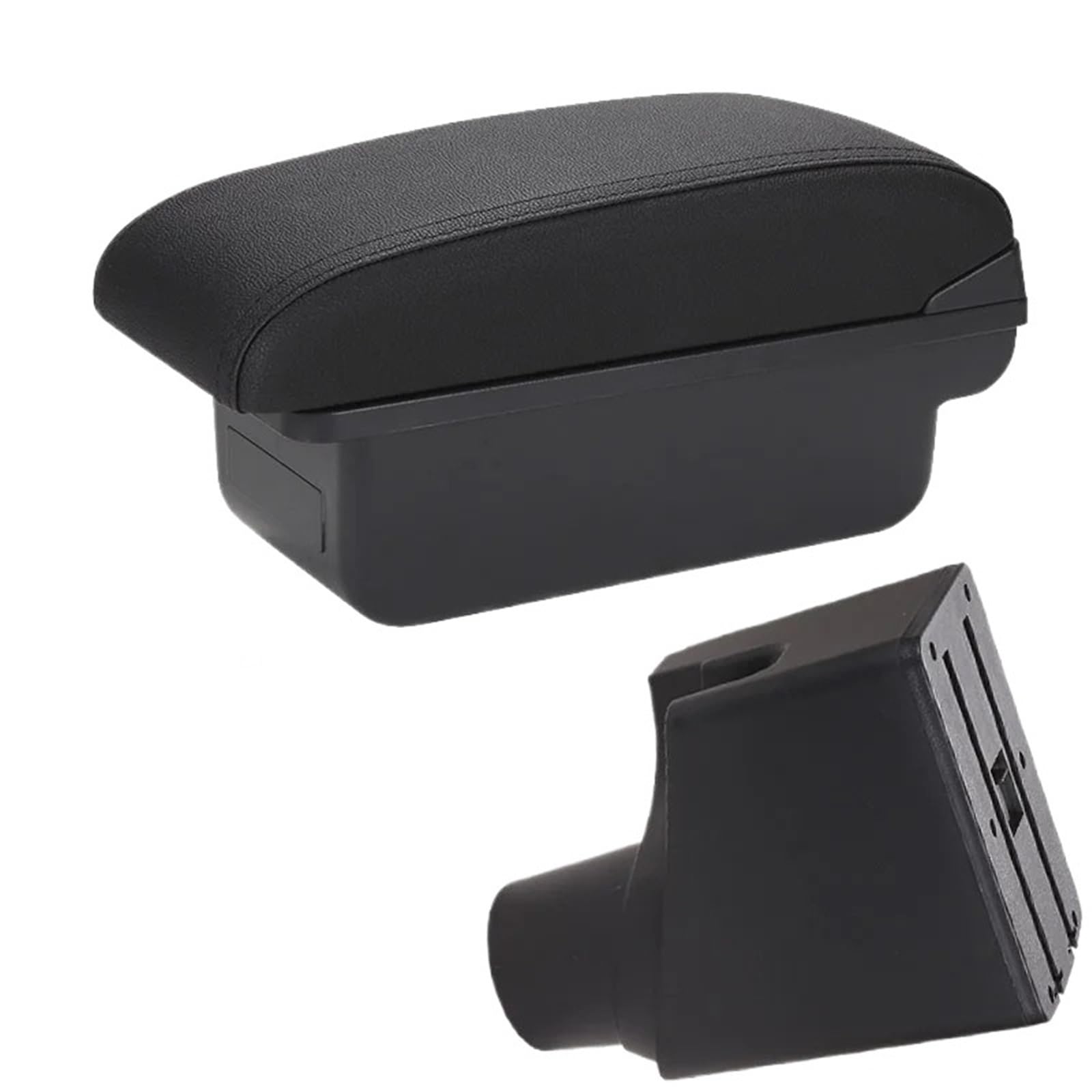 NOKRGQW Car Armrest Box For Toyota For Yaris For Hybrid 2015-2023 Car Armrest Center Storage Box Interior Retrofit Parts(C2 Black line NO USB)