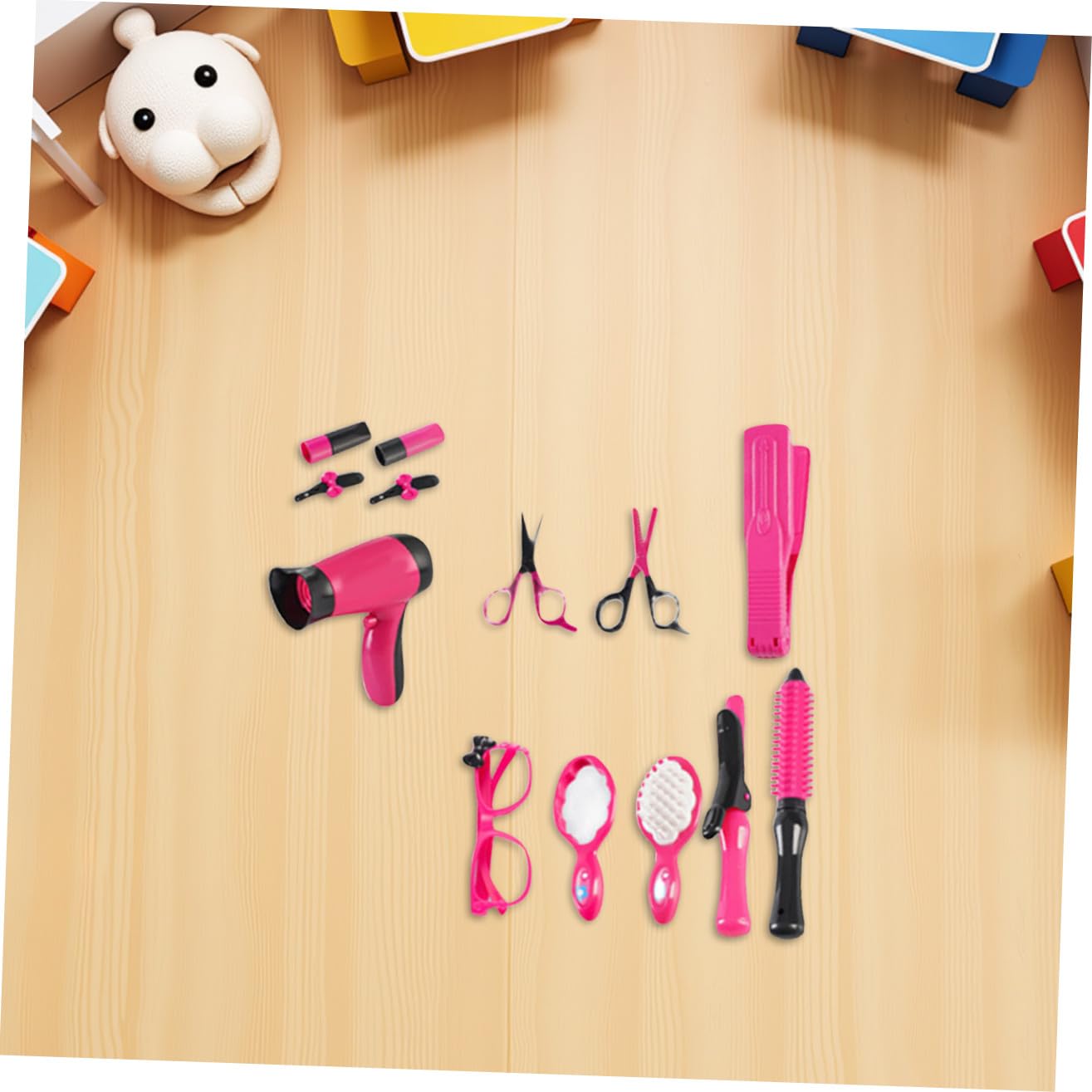 TOYANDONA 2 set Parrucchiere per Kit Salone Leggero e Sicuro Accessori per Styling e Coordinazione Occhio Mano per Bambine e Stimola e Apprendimento Pratico