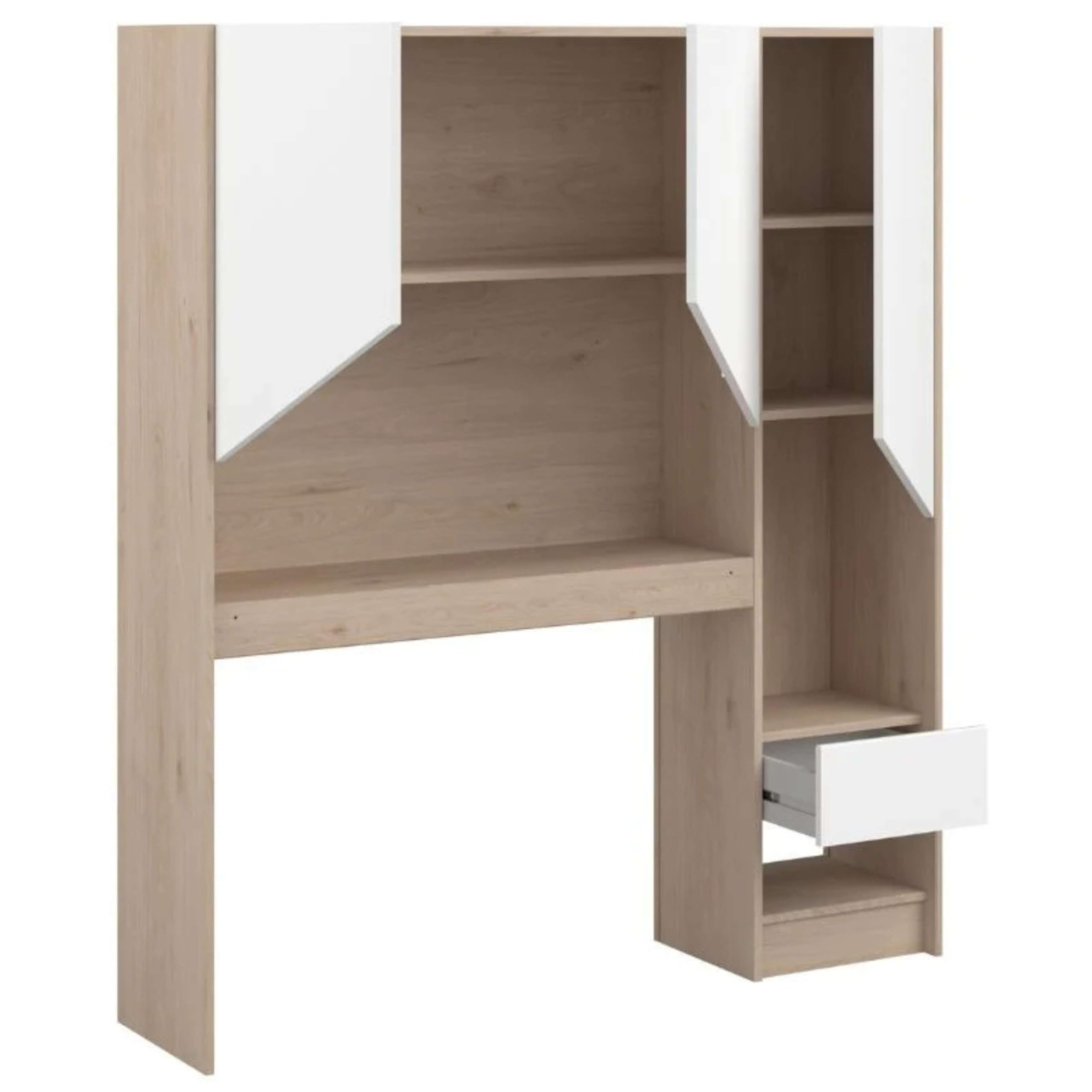 Miroytengo Pack Muebles Child Dormitorio Juvenil Completo en Color Roble Jackson y Blanco Mate