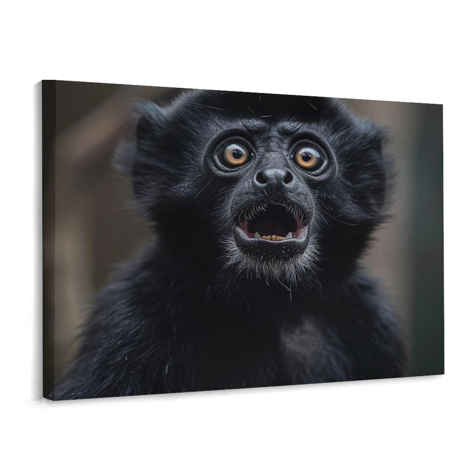 Canvas Wall Art for Living Room Prints Aesthetic Poster Canvas Paintings Prints Animal Shocked Expression Pictures ArtWork Office Wall Decor Modern Abstract Wall Art for Bedroom Home Decor 30x40 Cm
