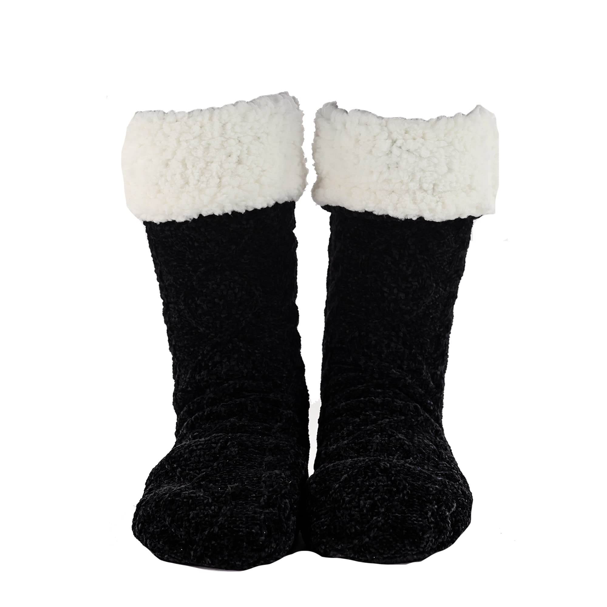 Photo 1 of THE COMFY Slipper Socks | Women’s Soft, Cozy Socks with Non-Skid Sole Black