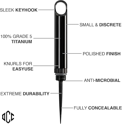 Miniatura 2 de DAILYCARRYCO. Soporte para palillos de dientes de titanio TiPick - Portátil de metal para viajes - Palillo mondadientes reutilizable EDC micro -