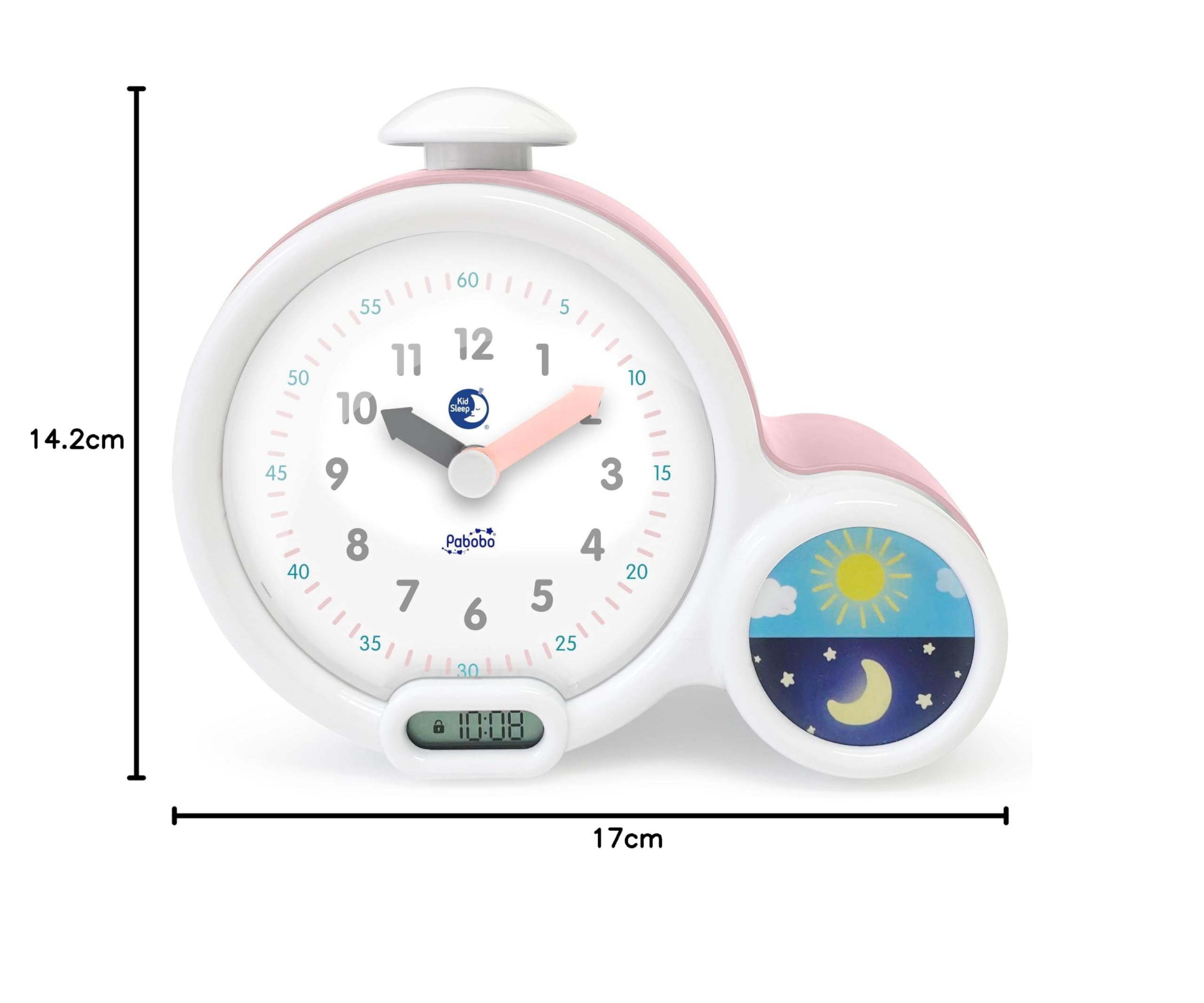 Claessens Kids - Kid Sleep Reloj Despertador, Color Rosa (5330011)