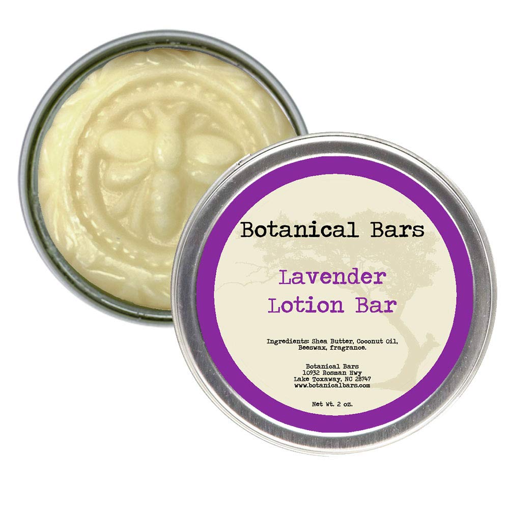 Botanical Bars1oz Lavender Lotion Bar All Natural Lotion in Tin