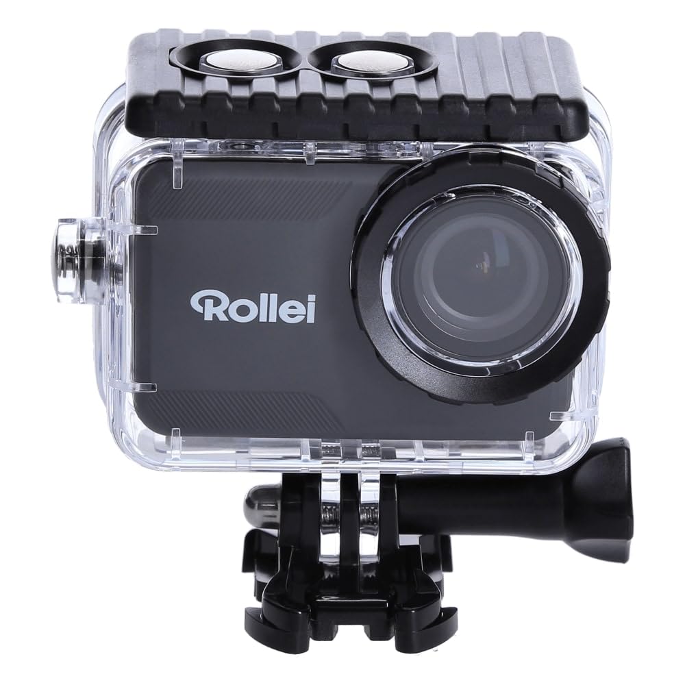 Rollei Actioncam 10S Plus, wasserdichte Actioncam mit 4K Videoauflösung (30fps),Touchscreen und WiFi um per App die Kamera zu steuern.