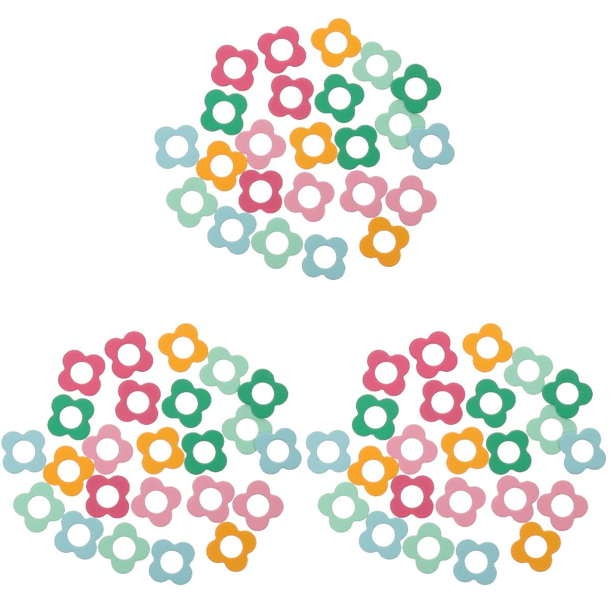 Homoyoyo 3 Set Marcatura dei Fiori A Petali A Forma di Marcatori Maglieria Artigianato Segnapunti all'Uncinetto in Metallo Pennarelli in Stile Fiore Lega di Zinco 48 Pezzi*3