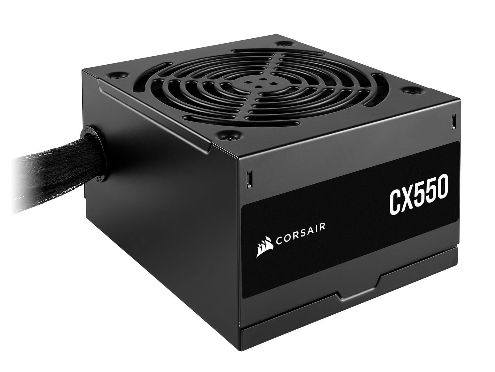 Corsair CX550 80 Plus Bronze, Nicht modulares ATX-Netzteil, geräuscharm, 550 W, Schwarz