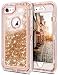 JAKPAK iPhone 6 Case, iPhone 6S Case Shockproof Glitter Flowing Liquid Bling Sparkle Cover for Girl Woman Heavy Duty Full Body Protective Shell for iPhone 6S iPhone 6 4.7 inches Rose Gold