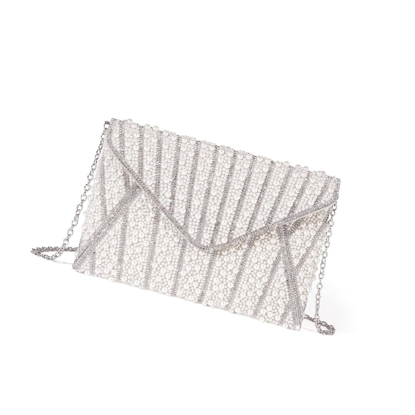 Sac à main cartable à main avec chaîne aux finitions soignées pour femme - 8