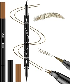 Lápiz curvo para cejas, 2 en 1 de doble punta...