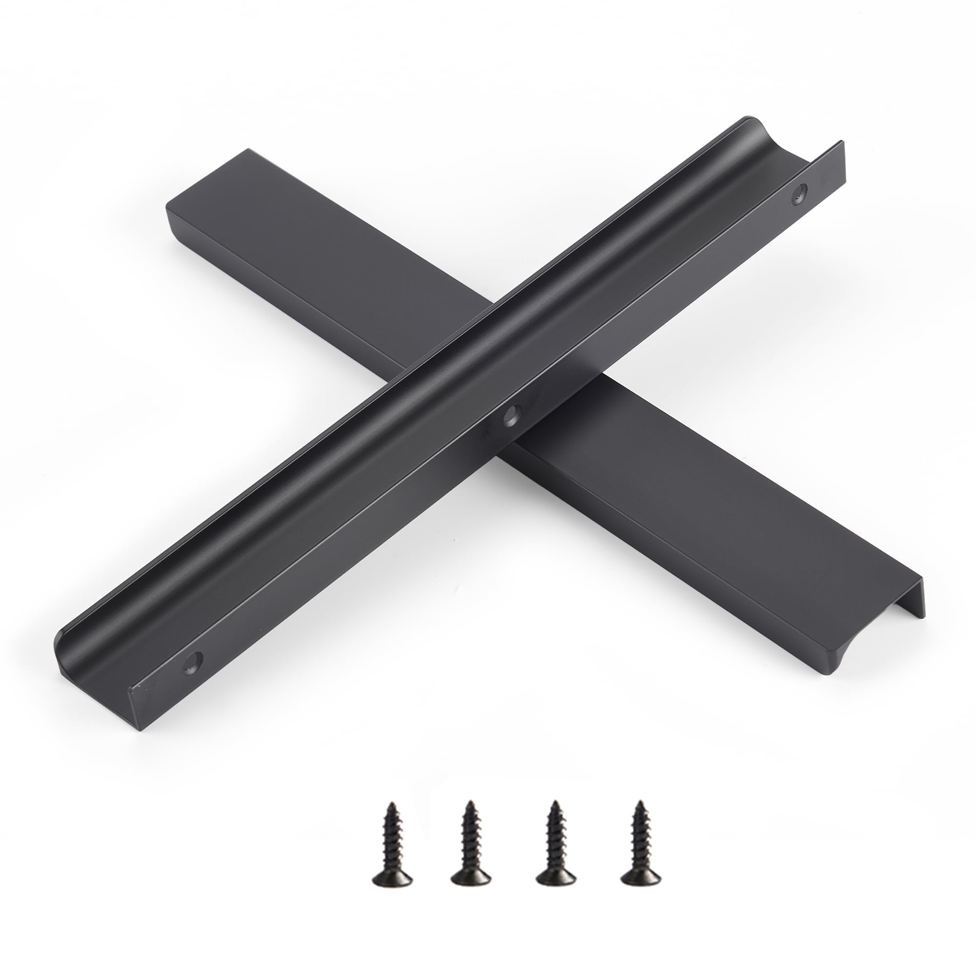 Maniglie per armadi da cucina, colore nero, per mobili, cucina, cassetti, vintage, confezione da 10 pezzi, 254 mm, BA 300 mm, lunghezza